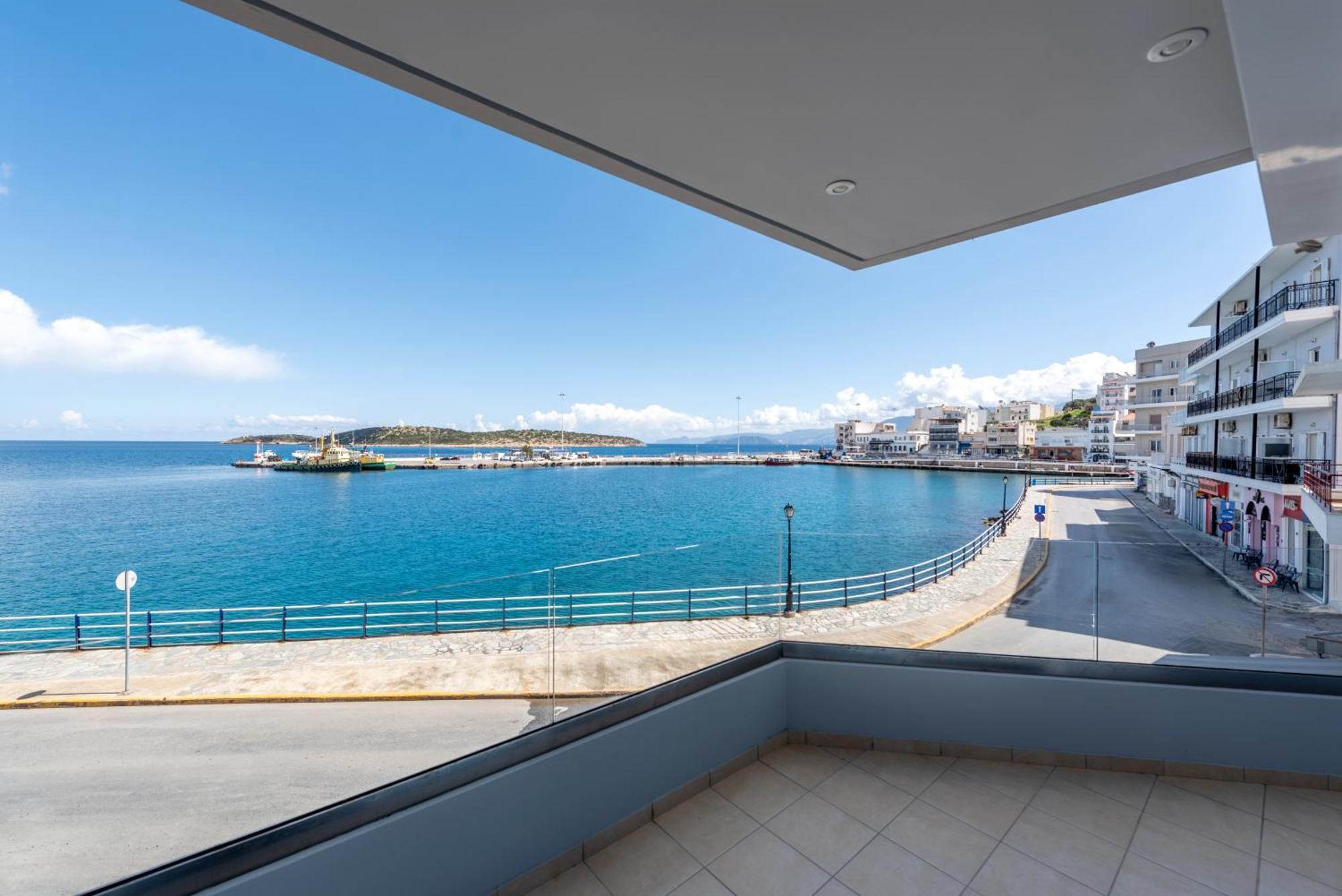 Апартаменты Sea View Bliss 2Br Agios Getaway Агиос-Николаос Экстерьер фото
