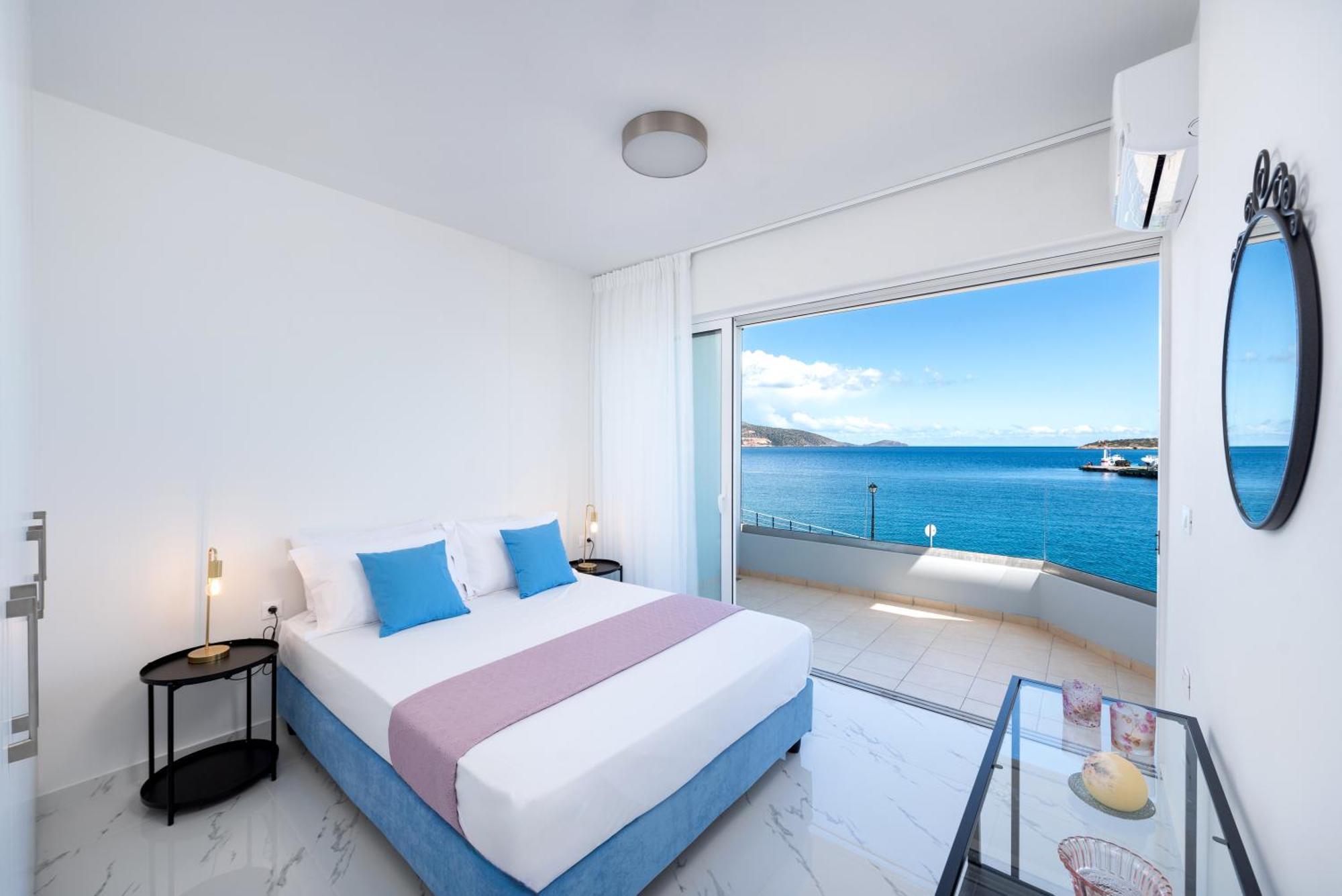 Апартаменты Sea View Bliss 2Br Agios Getaway Агиос-Николаос Экстерьер фото