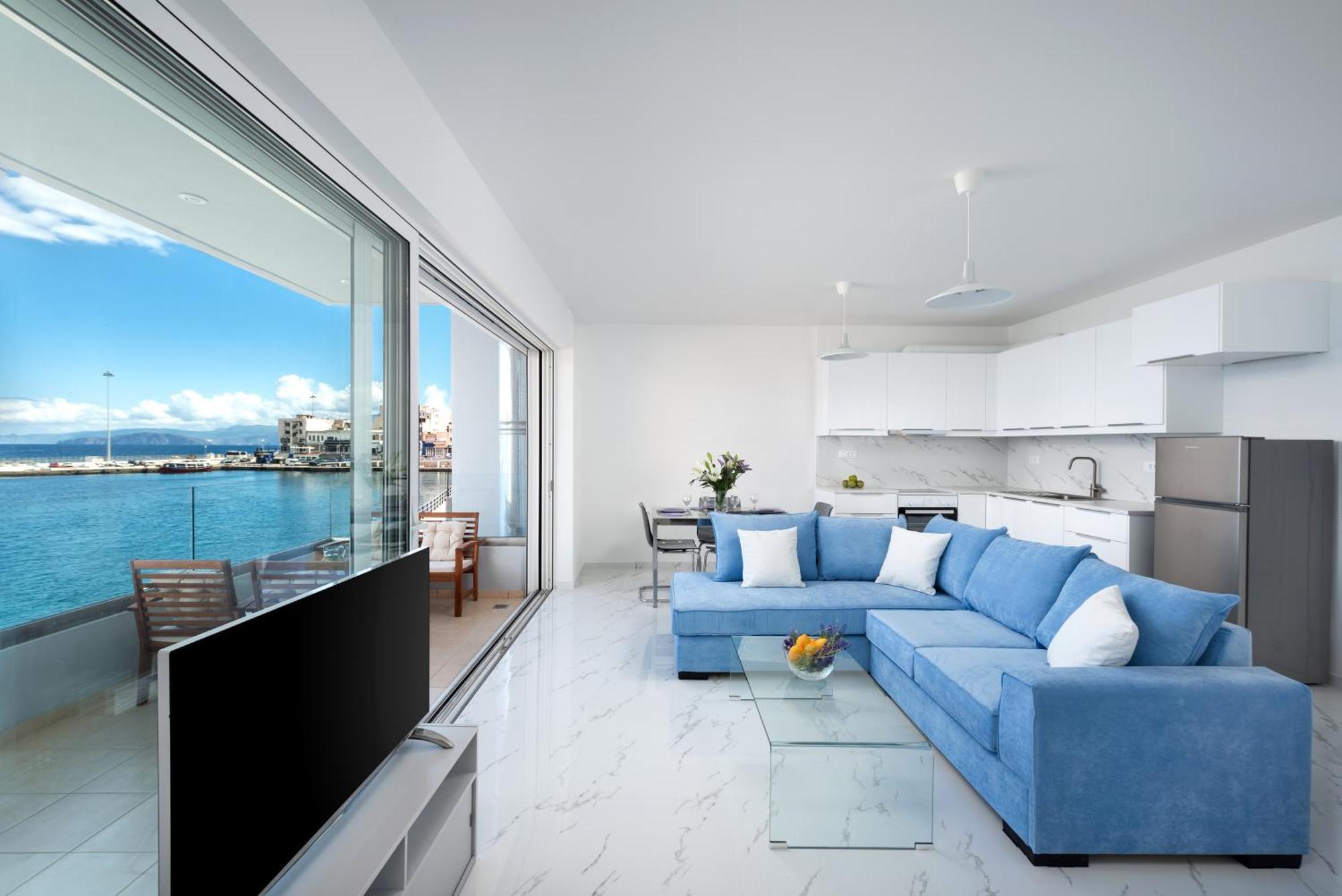 Апартаменты Sea View Bliss 2Br Agios Getaway Агиос-Николаос Экстерьер фото