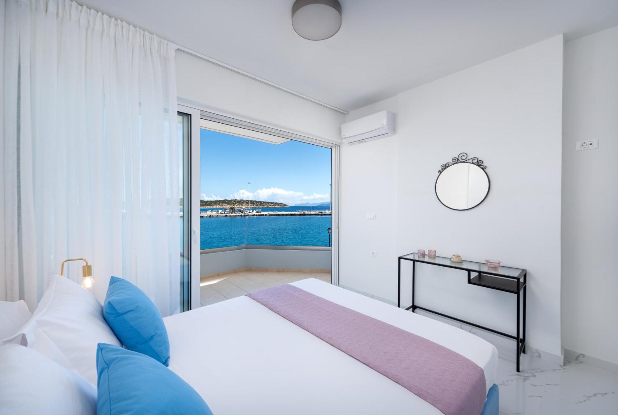 Апартаменты Sea View Bliss 2Br Agios Getaway Агиос-Николаос Экстерьер фото